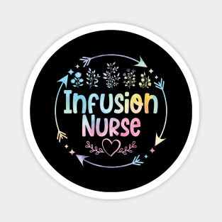 Infusion Nurse cute floral watercolor Magnet